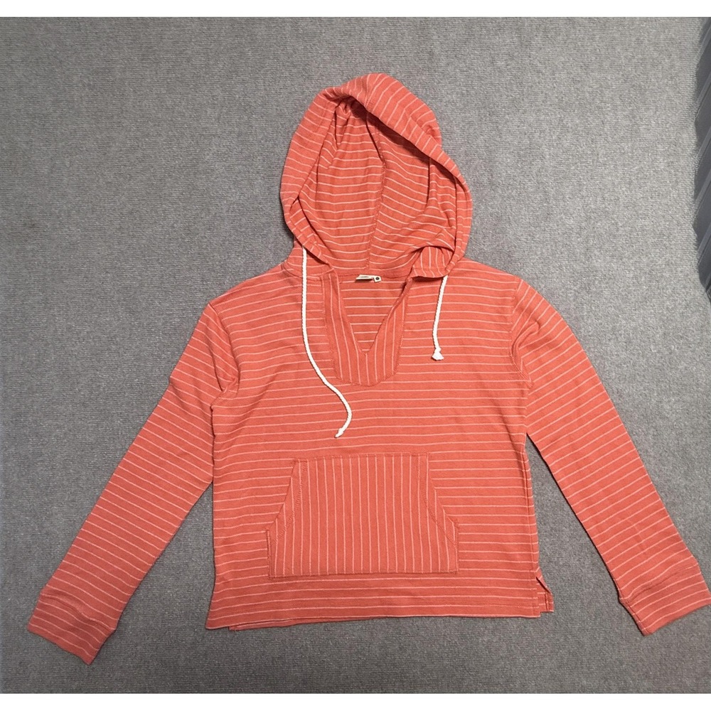 Lagaci Hoodie Womens Large Striped Pullover‎ Long Sleeve Kangaroo Pocket